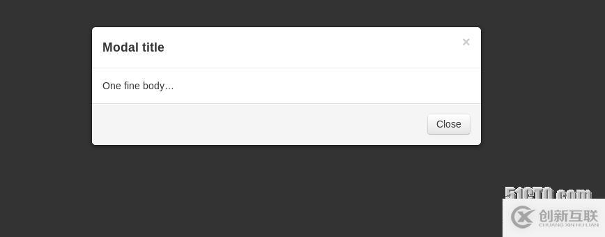Bootstrap模態(tài)框的簡(jiǎn)單示例
