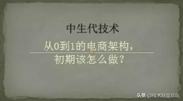 從0到1的電商架構，初期該怎么做？